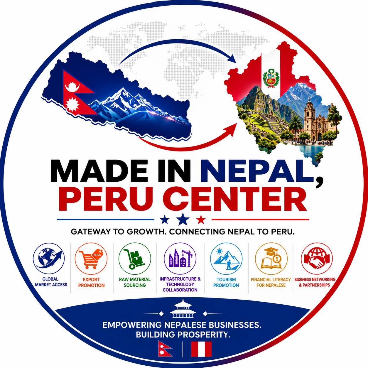 Made in Nepal, Peru Center logo