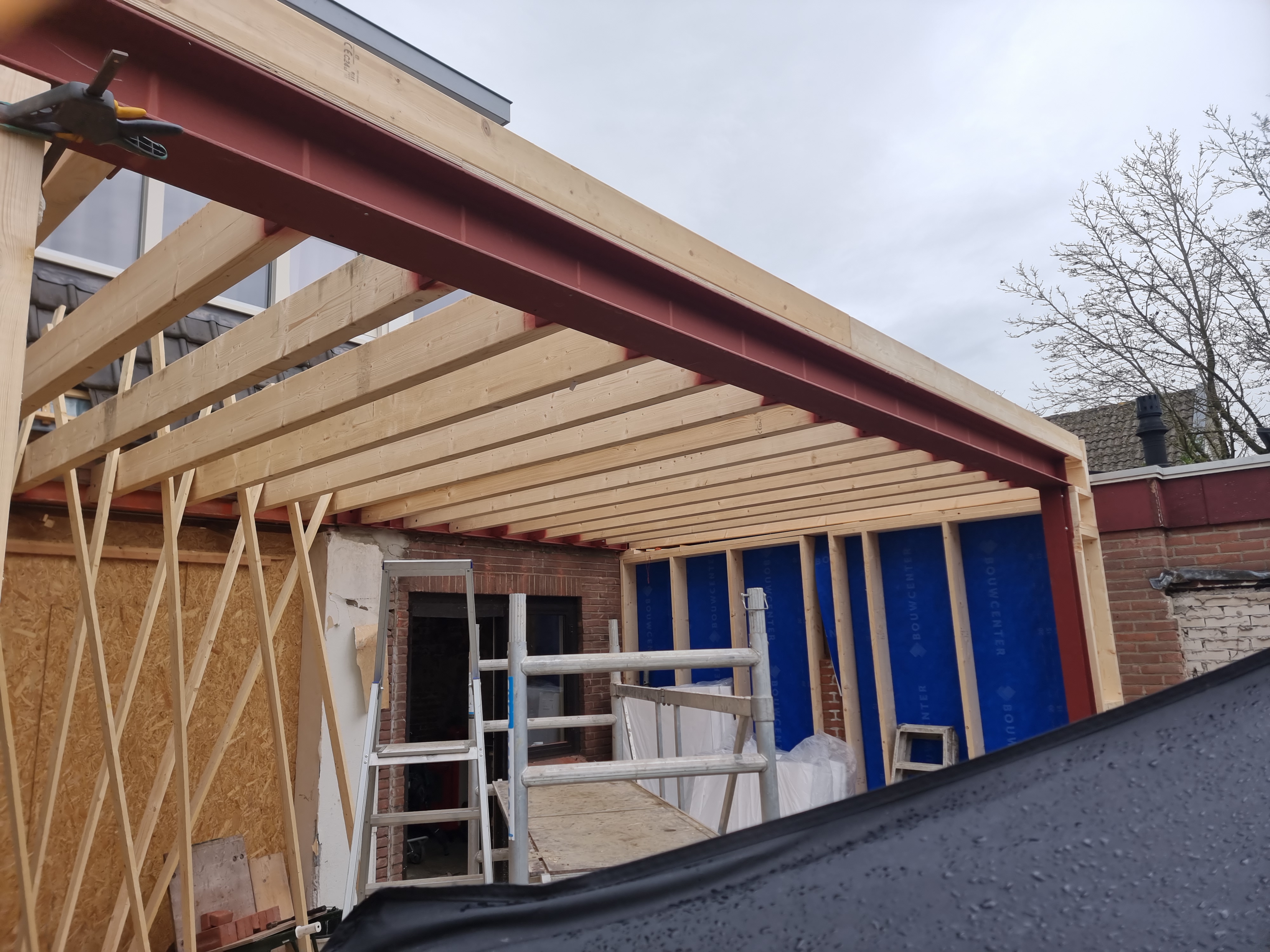 Houtskeletbouw/Aanbouw