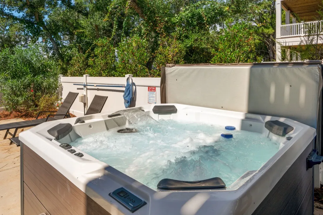 Private hot tub at a Vantaire-managed Outer Banks home