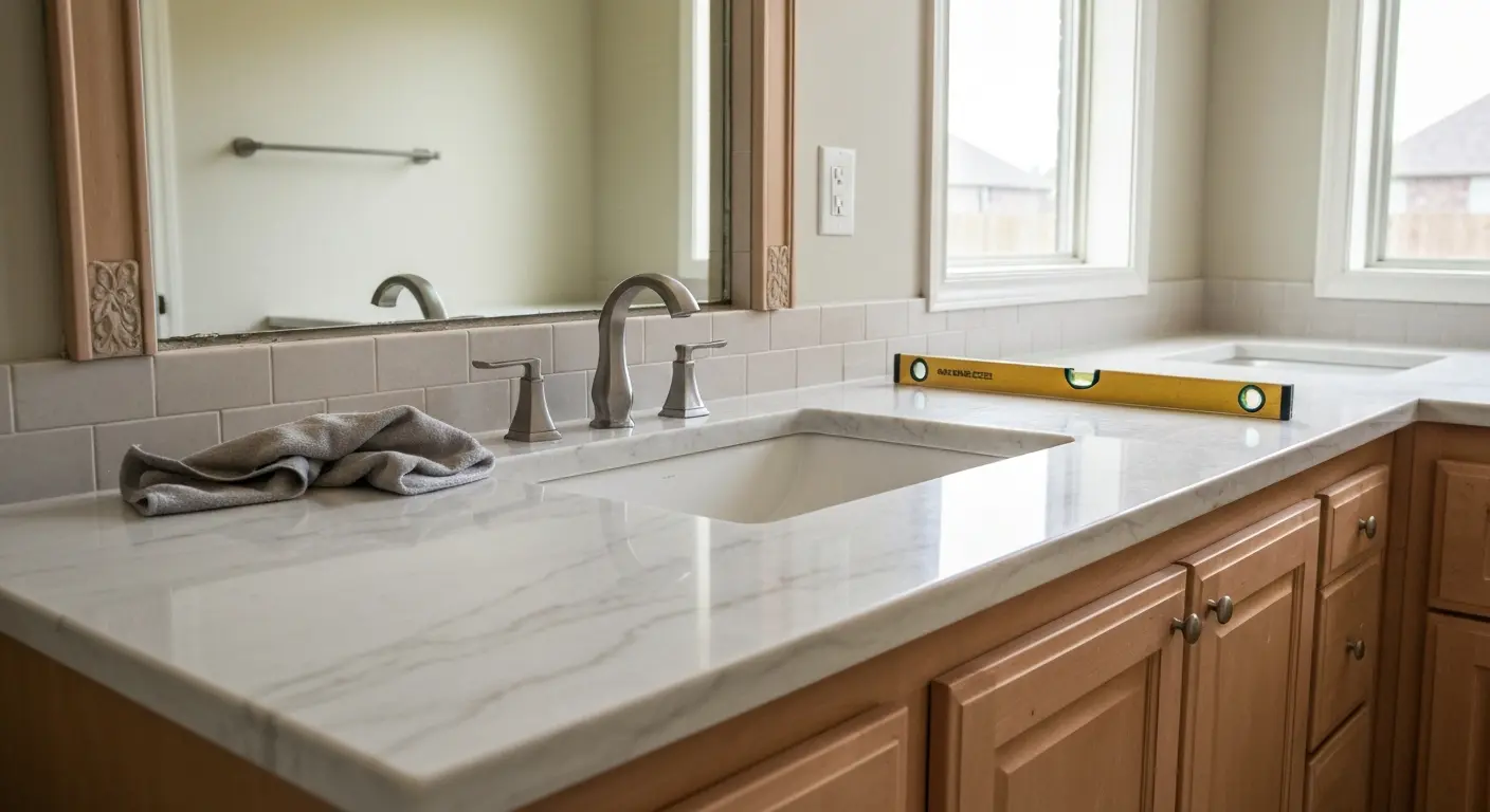 Cultured marble countertop