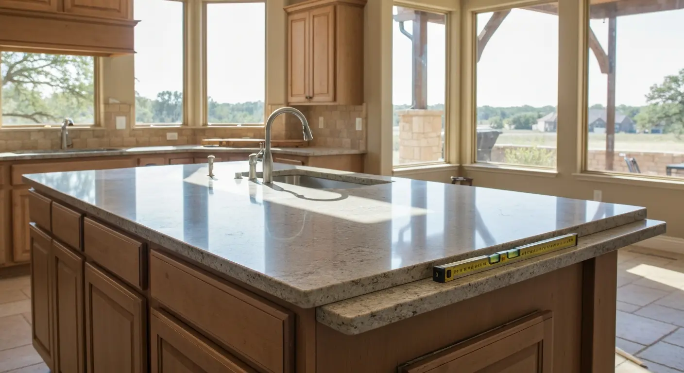 Kitchen countertop installation