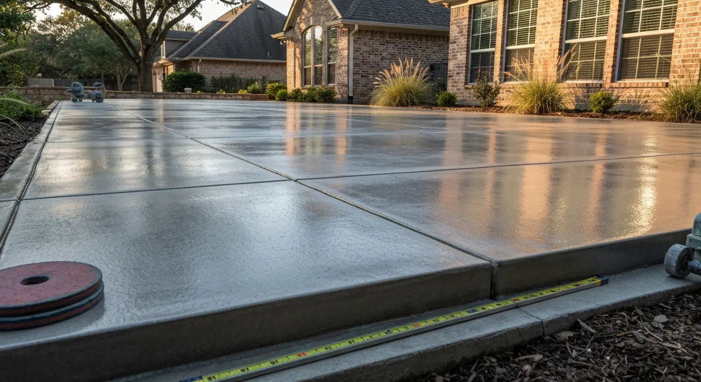 Concrete patio