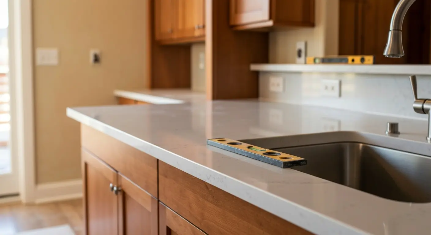 Kitchen countertop installation