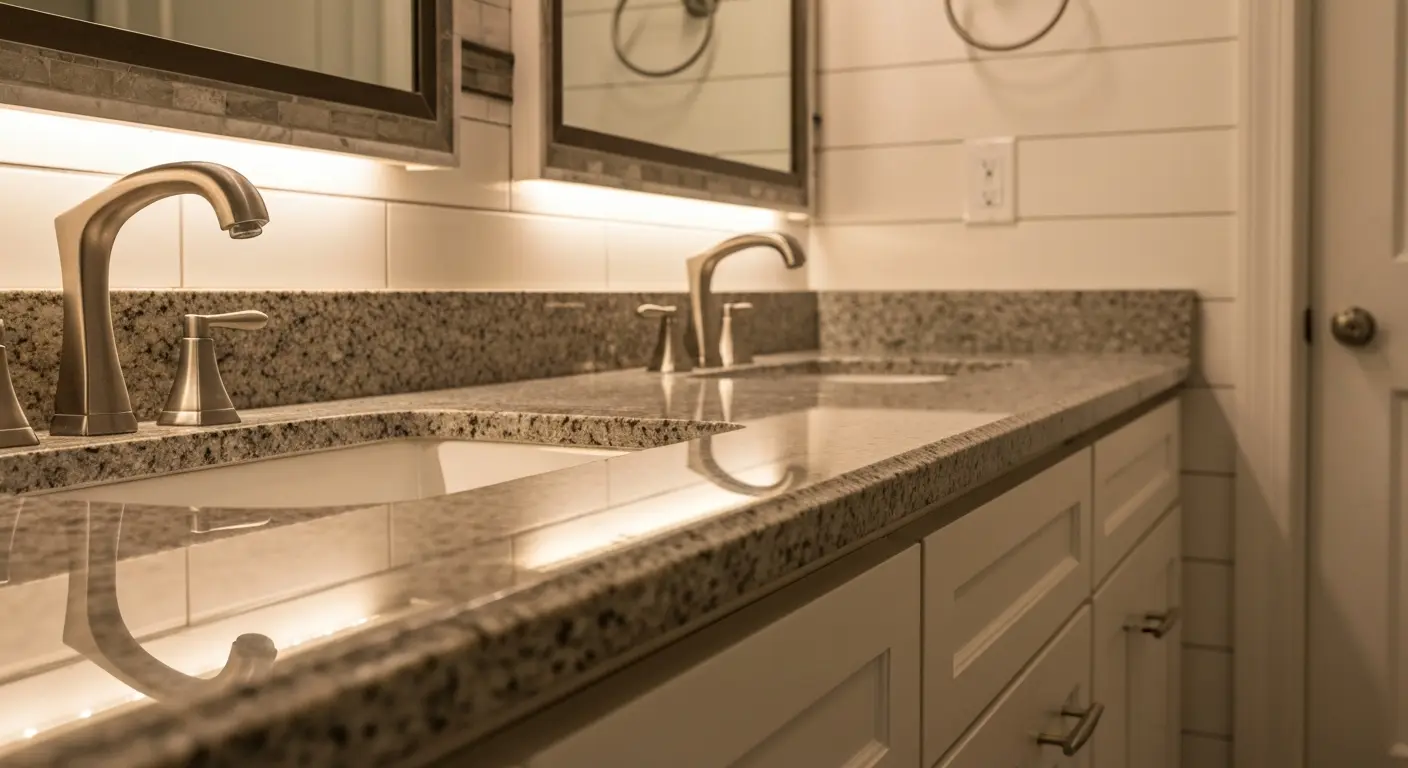 Bathroom vanity countertop