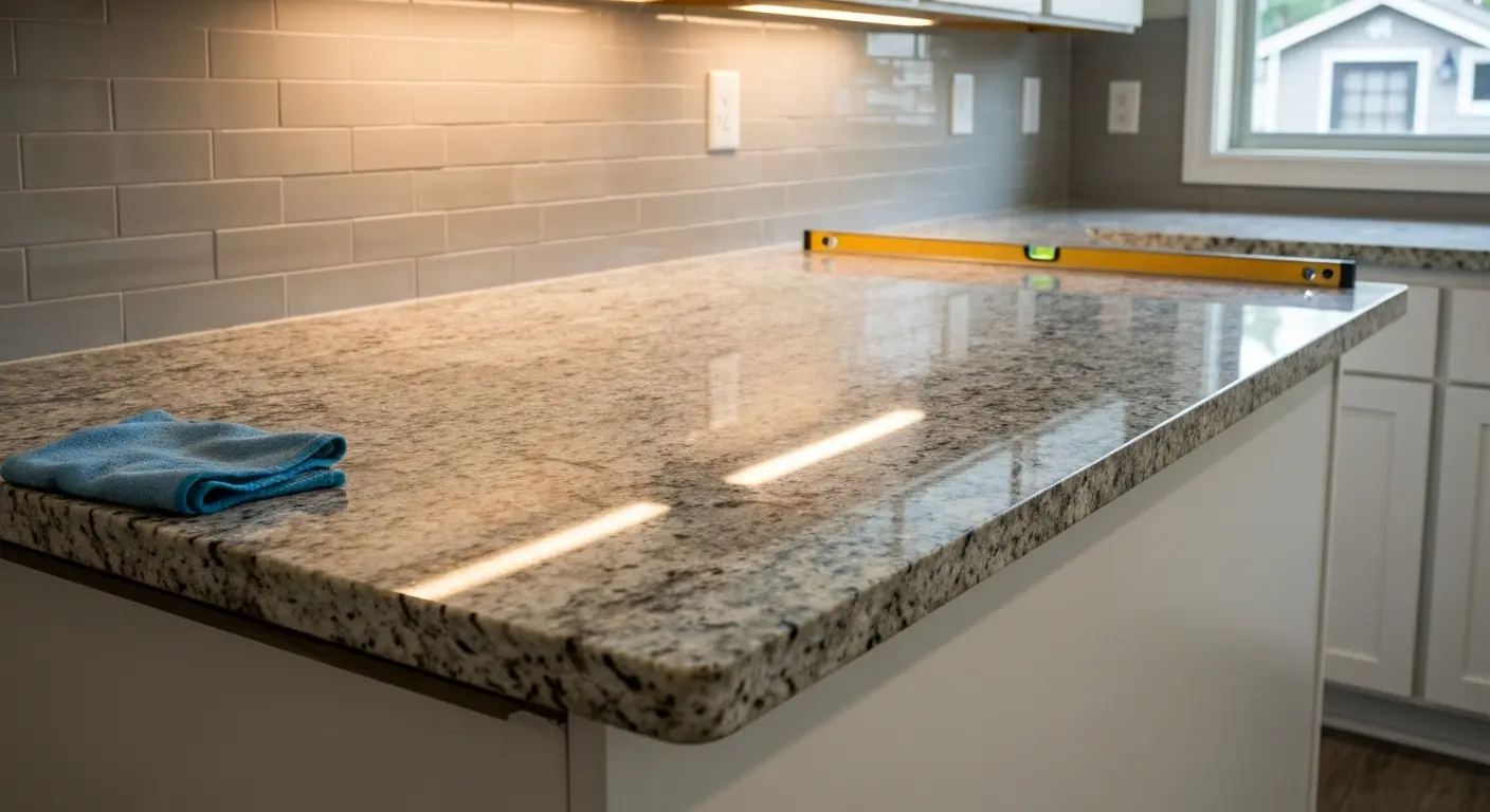 Granite countertop installation