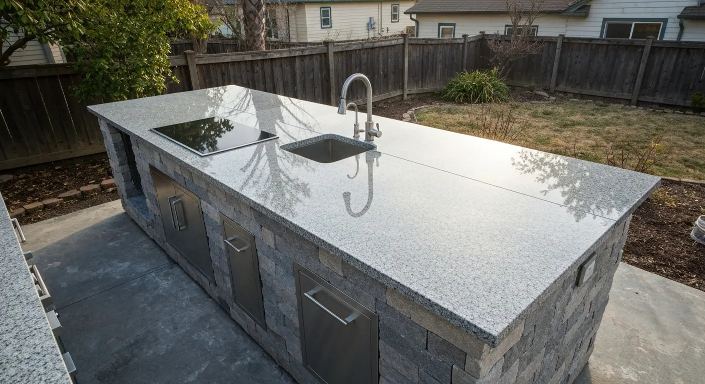 Outdoor kitchen countertop