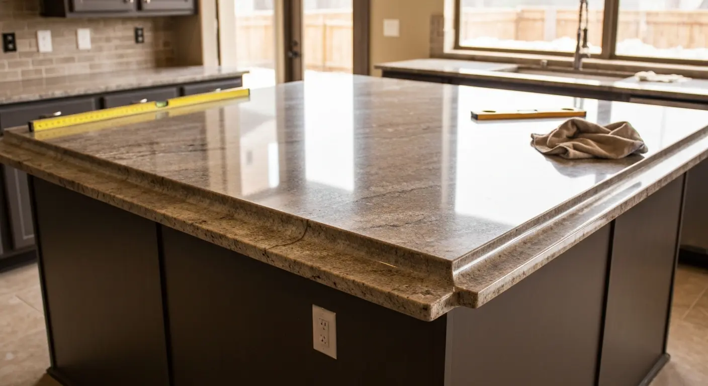 Kitchen countertop installation