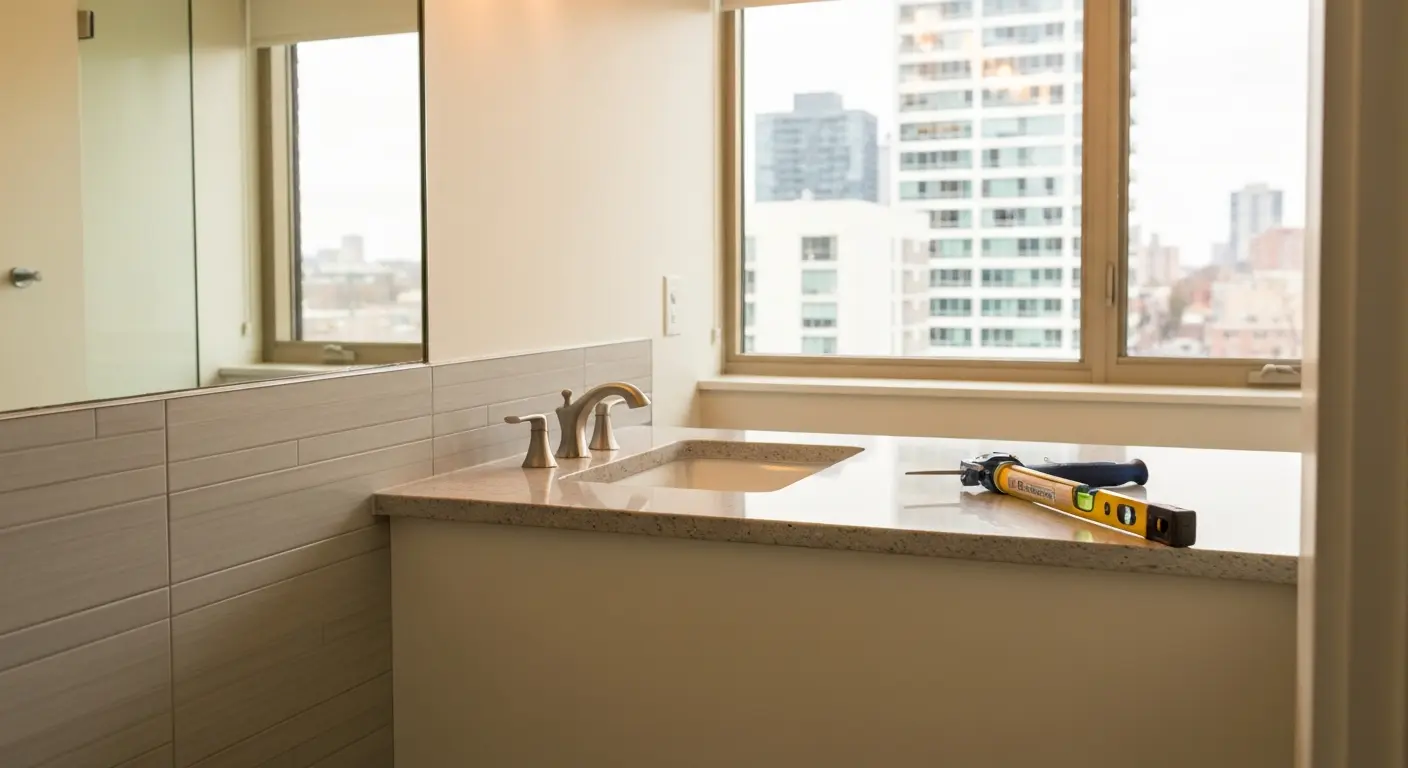 Bathroom vanity countertop