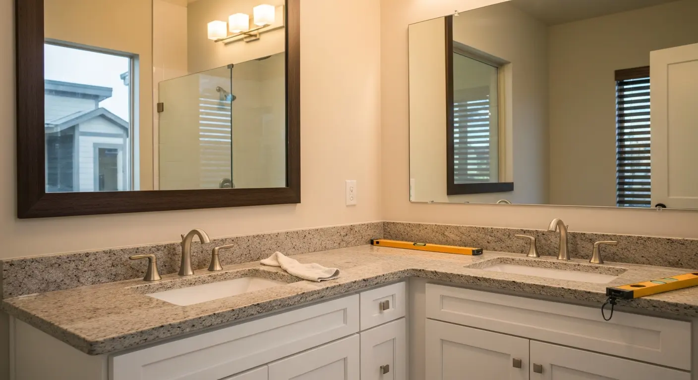 Bathroom vanity countertop