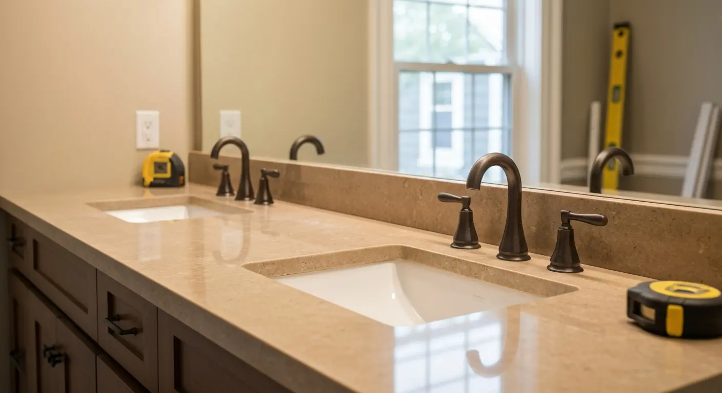 Bathroom countertop project
