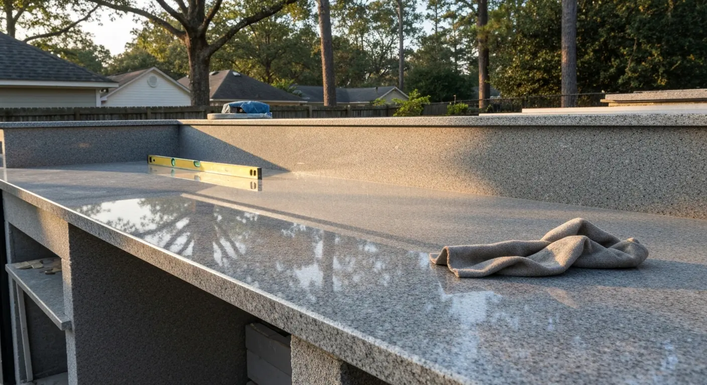 Outdoor kitchen countertop