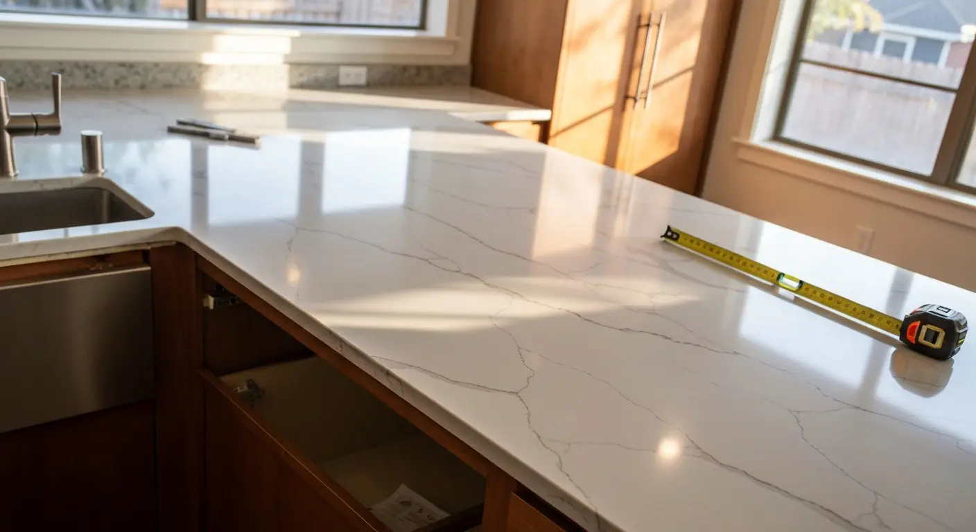 Kitchen countertop installation