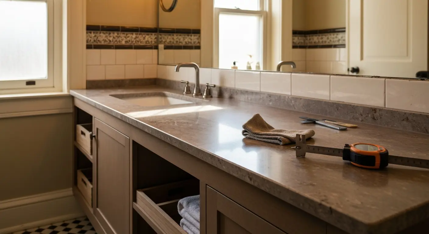 Bathroom vanity countertops