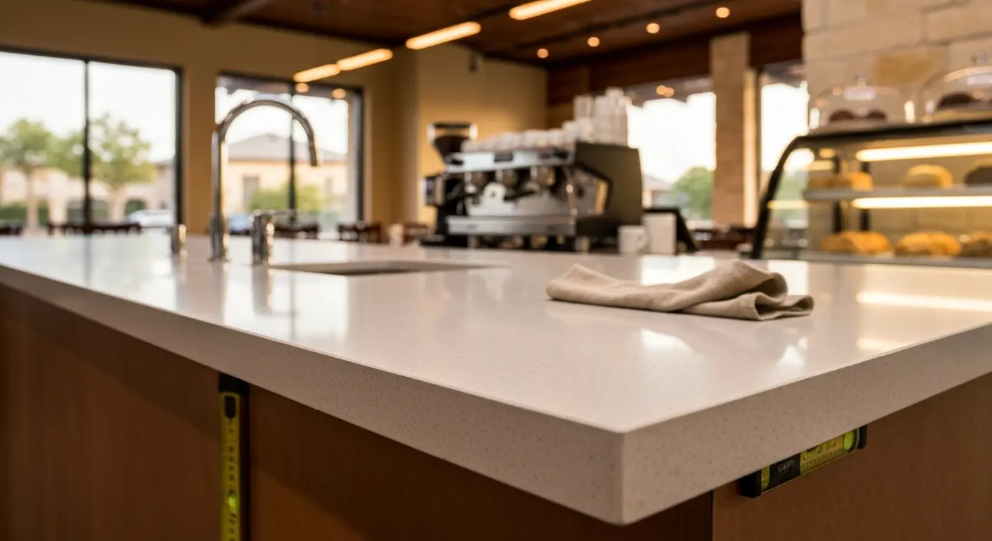 Commercial countertop installation