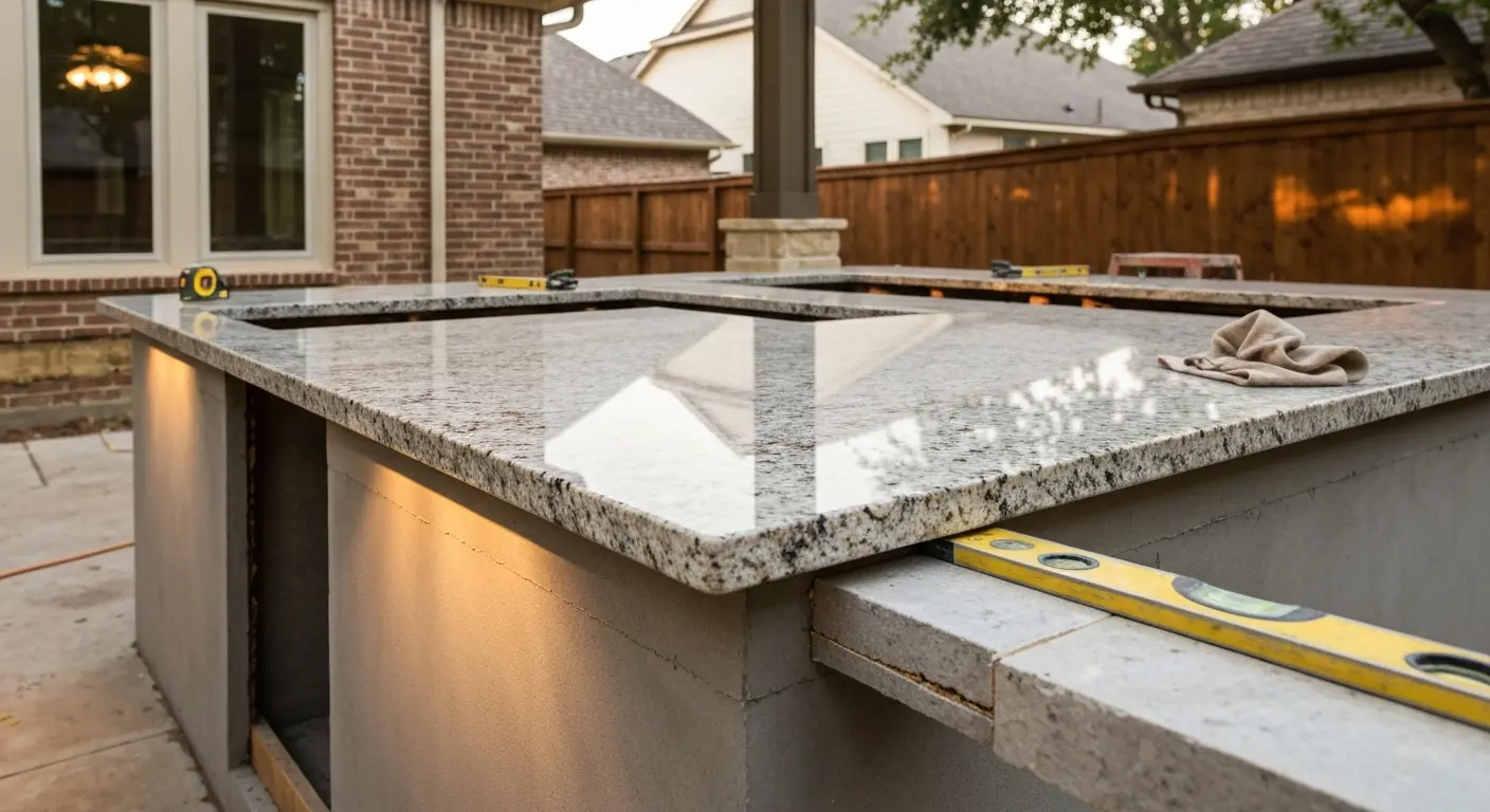 Outdoor kitchen countertop