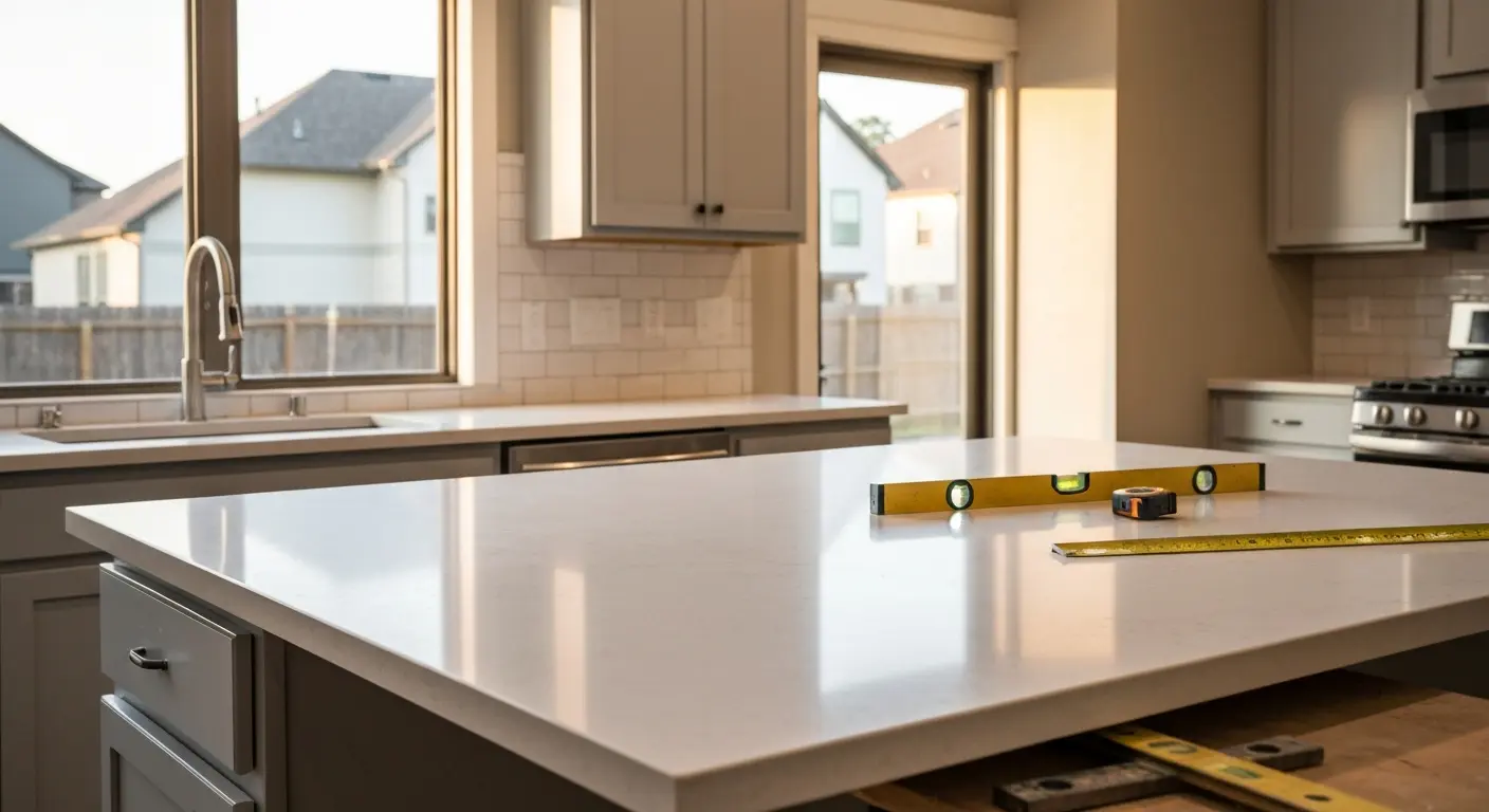 Kitchen countertop installation