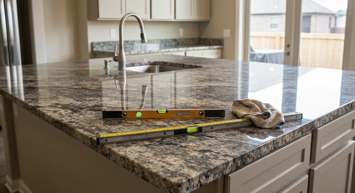 Kitchen countertop installation