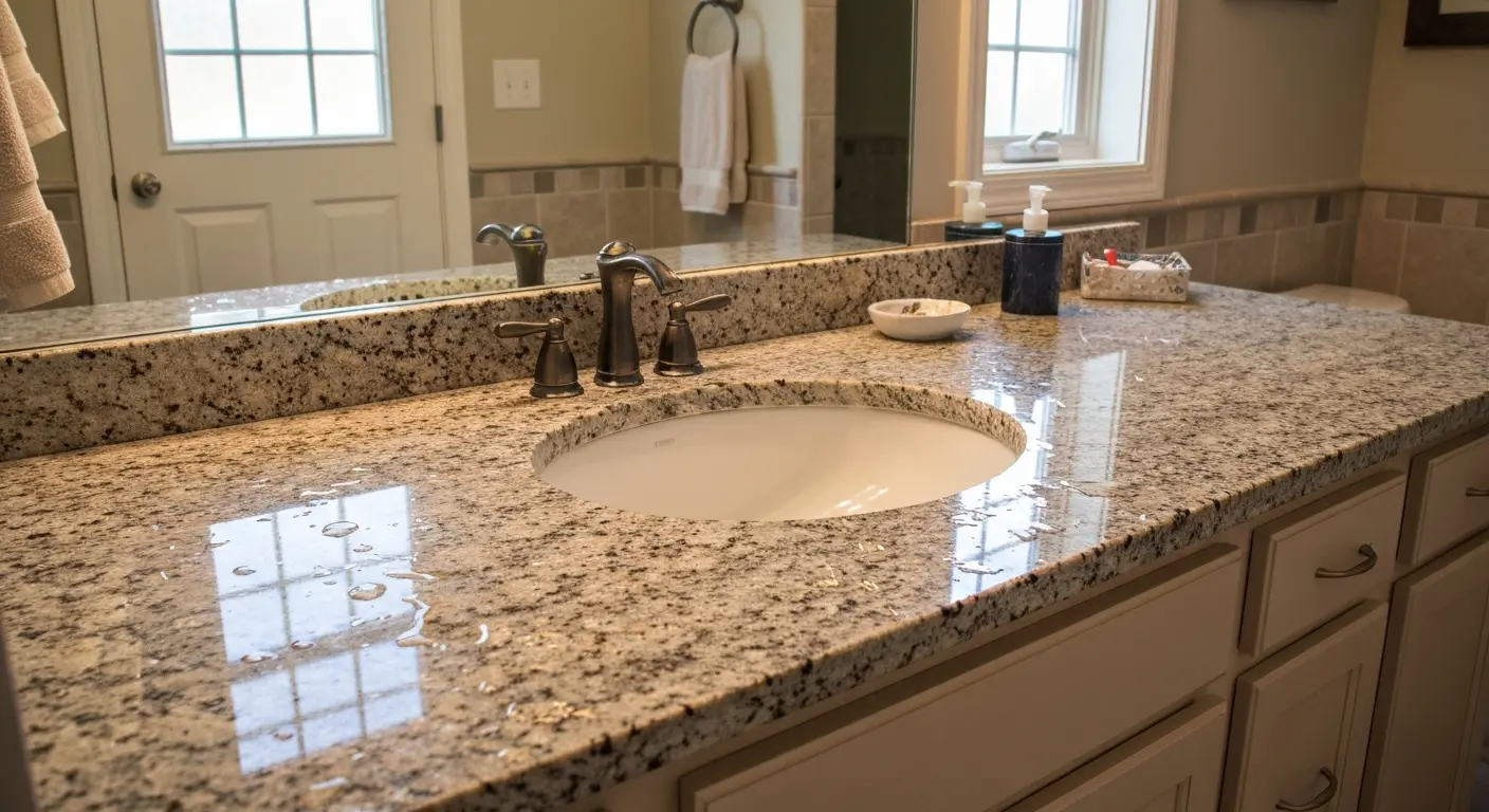 Bathroom vanity countertop