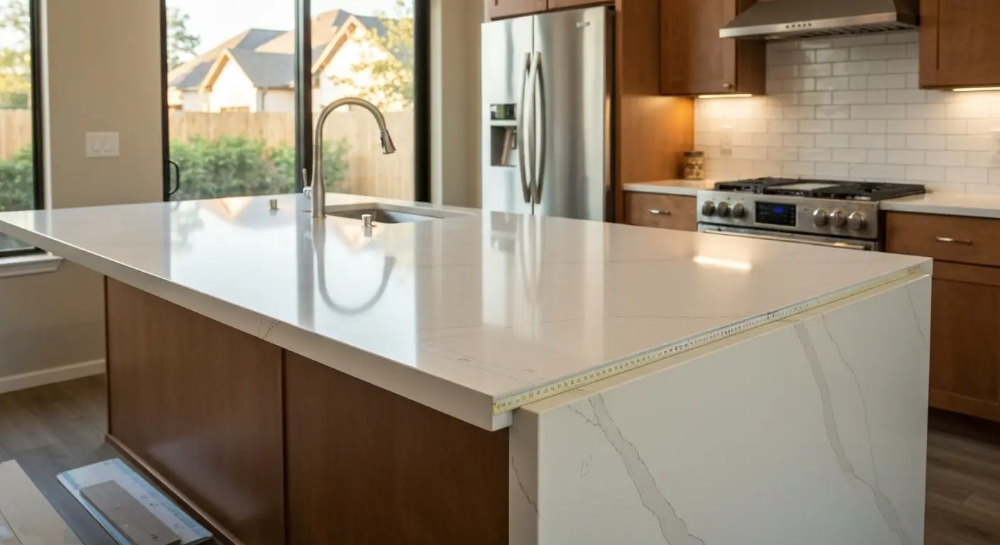 Kitchen countertop installation project