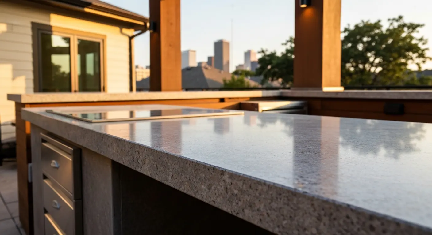Outdoor kitchen countertops in Houston