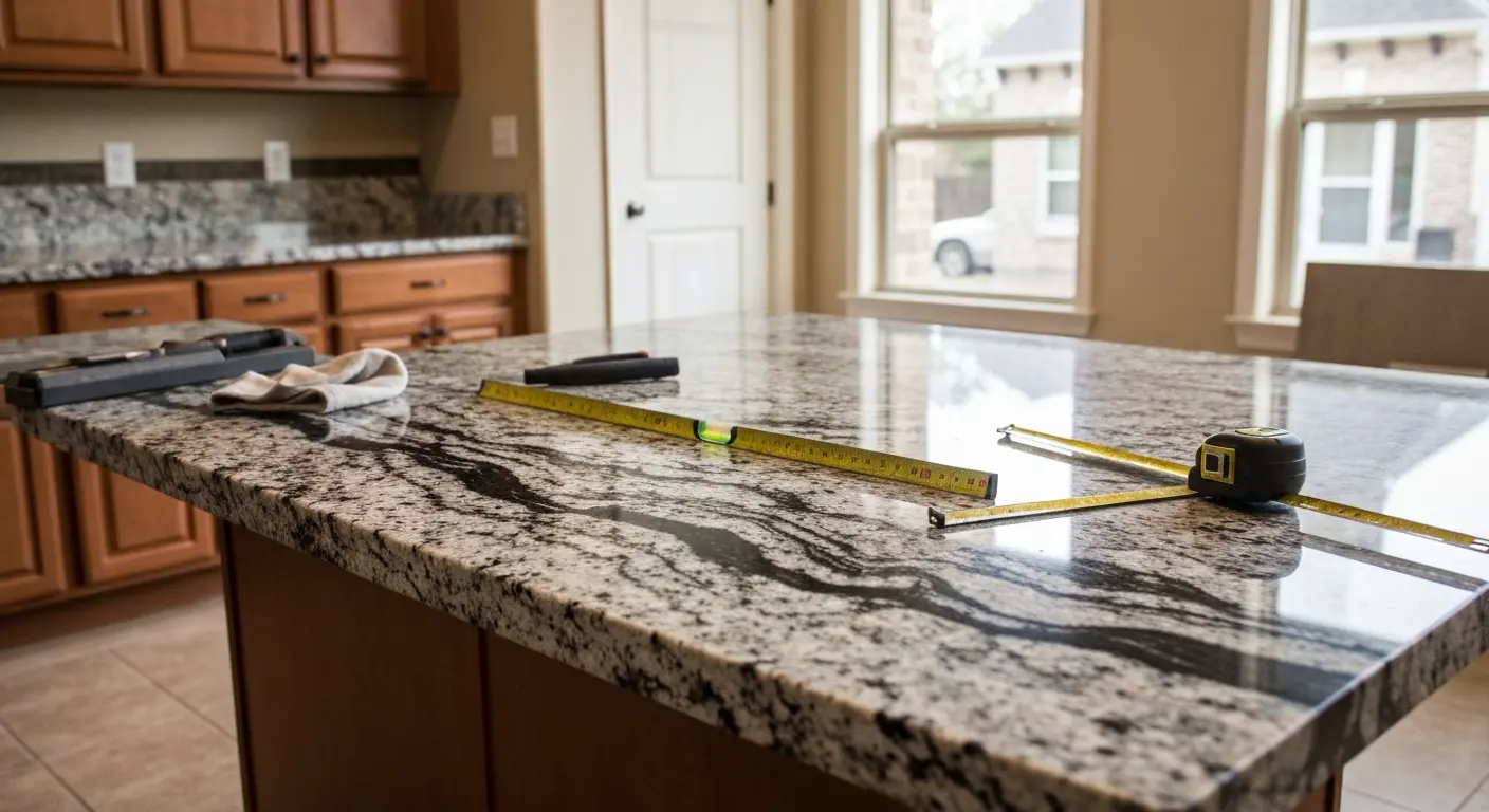 Granite countertop installation
