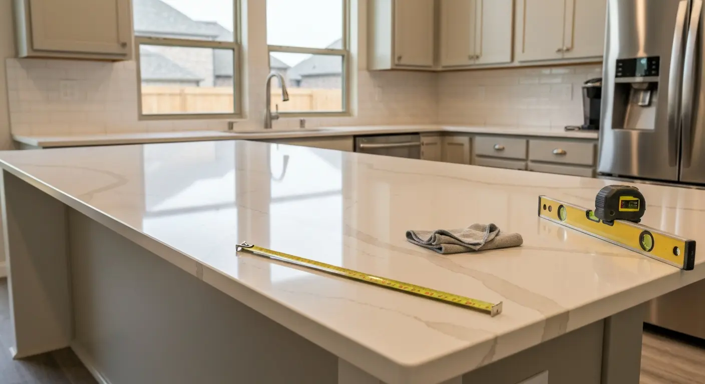 Kitchen countertop installation
