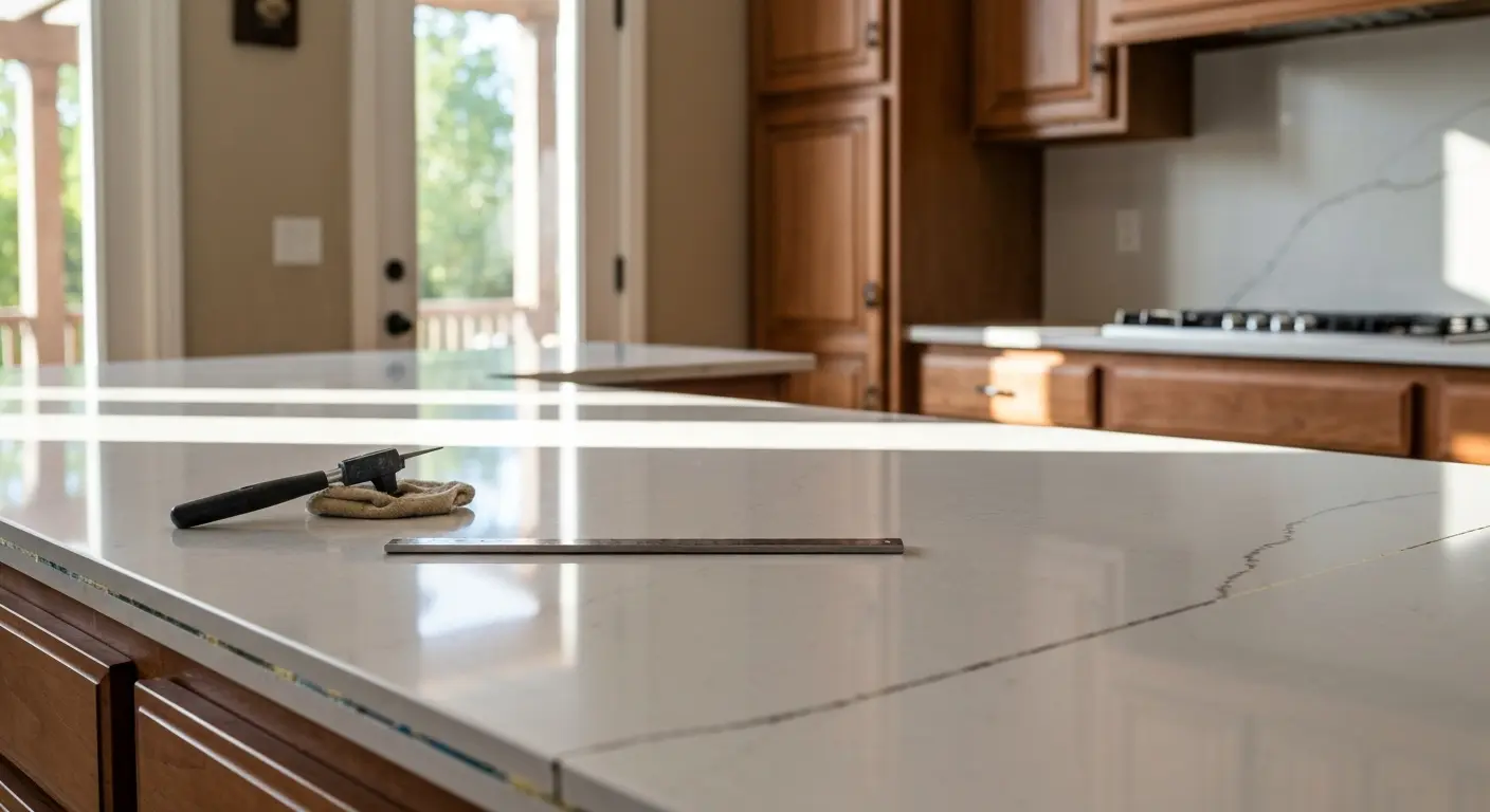 Kitchen countertop installation