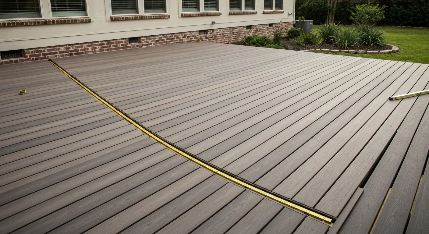 Composite patio deck