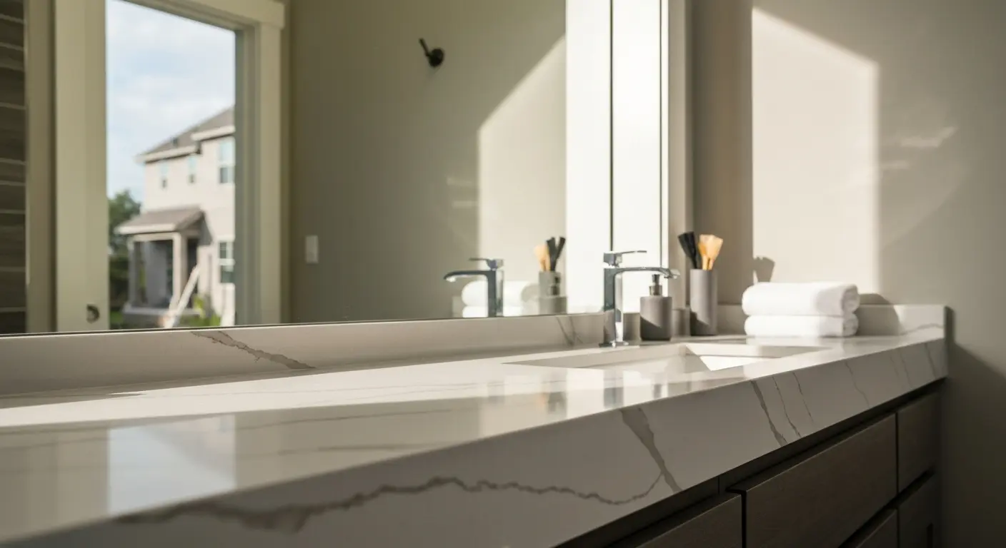 Bathroom vanity countertop