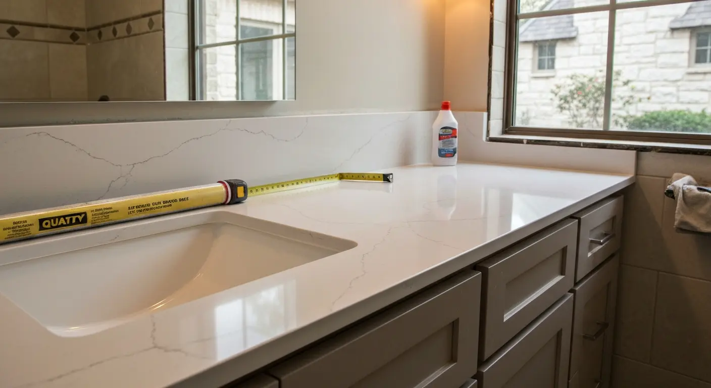 Bathroom vanity countertop
