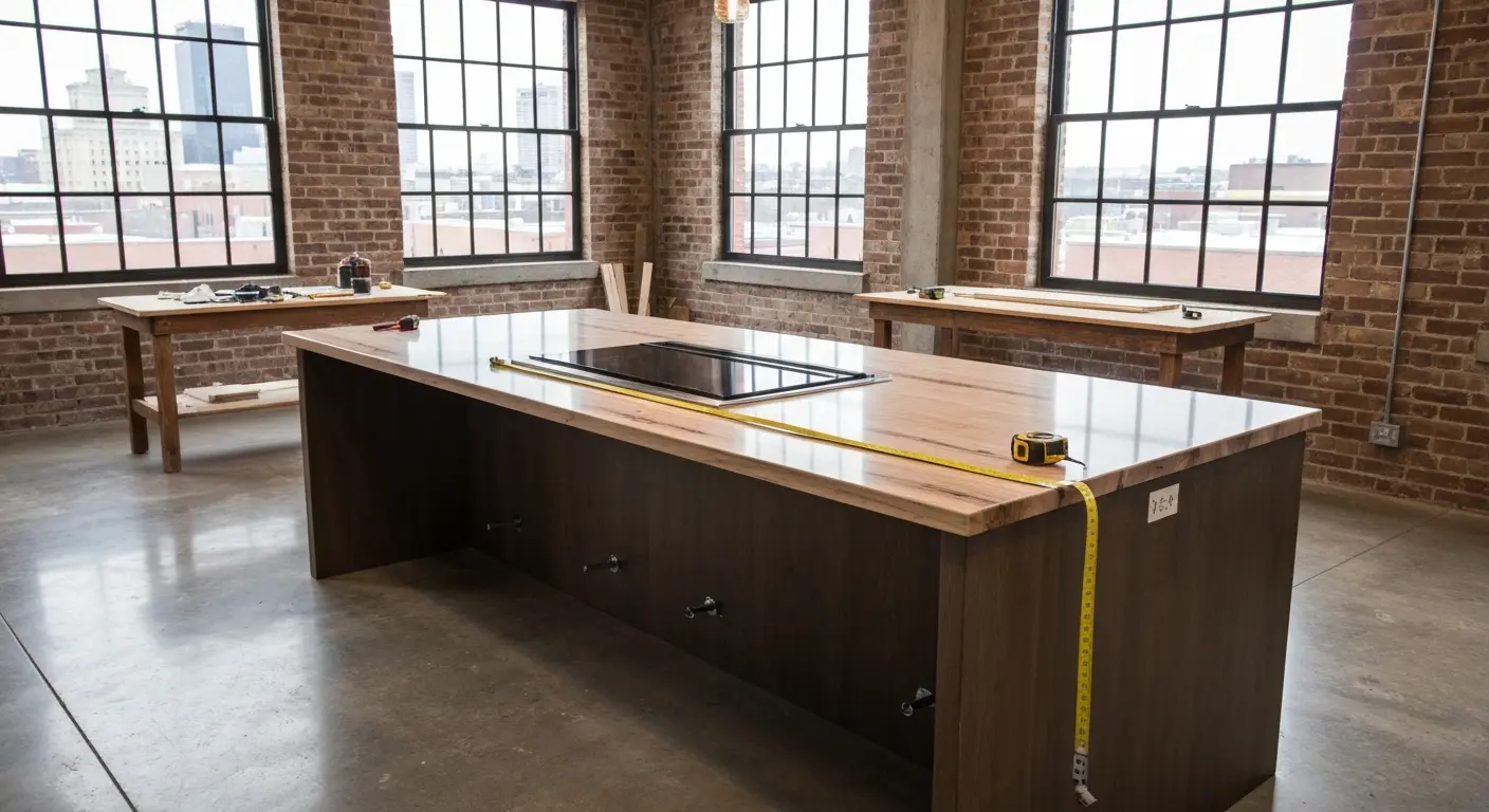 Custom countertop layout