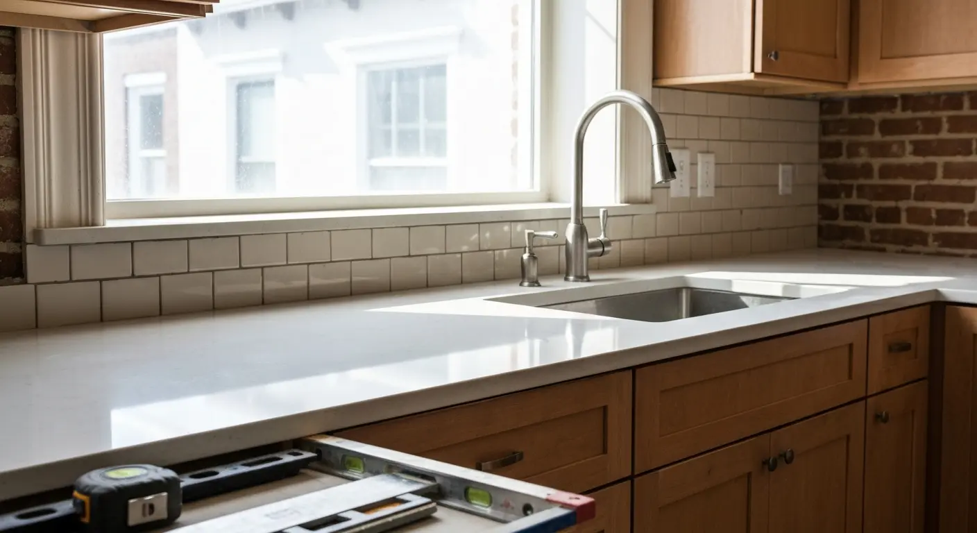 Modern kitchen countertop