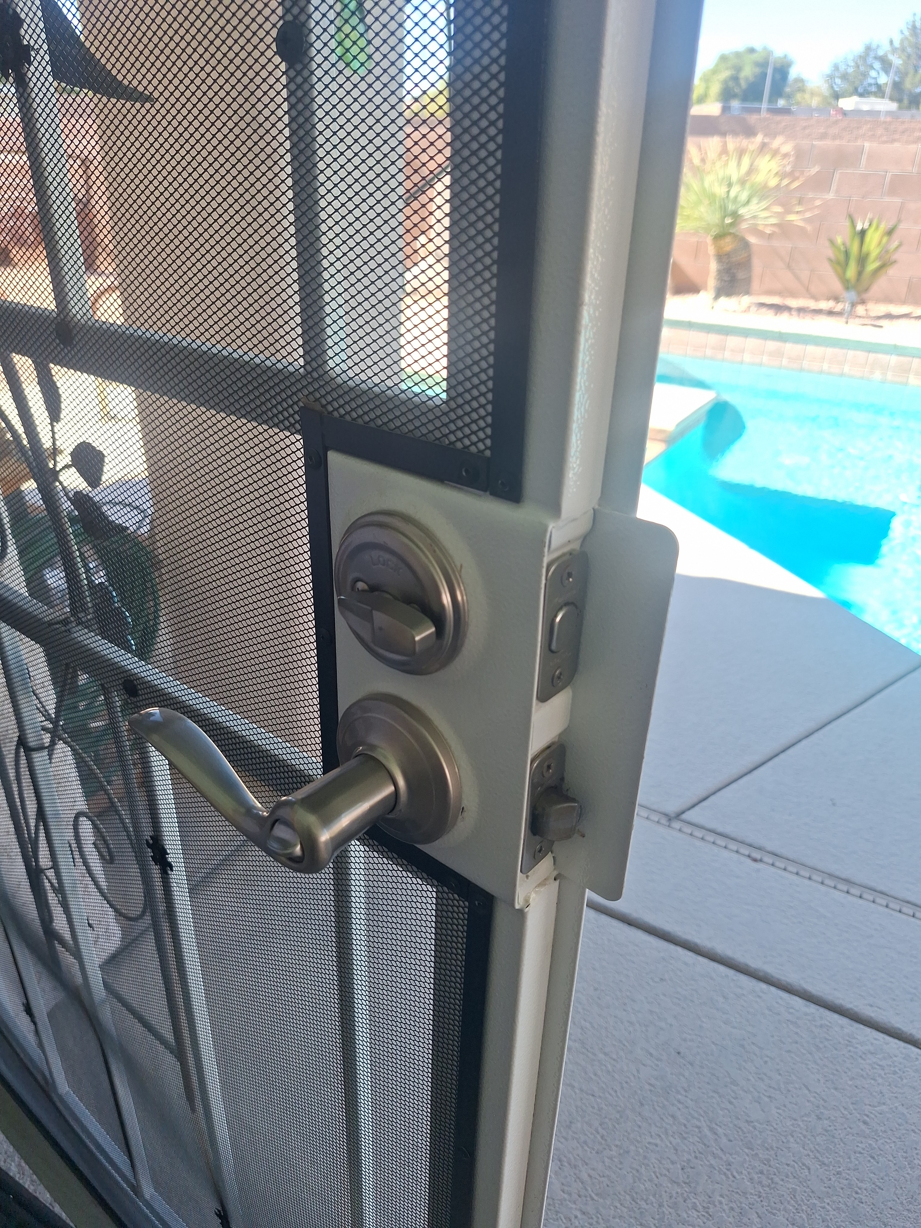Additional job-site repair detail from a Local Handyman project in Las Vegas related to gate repair.