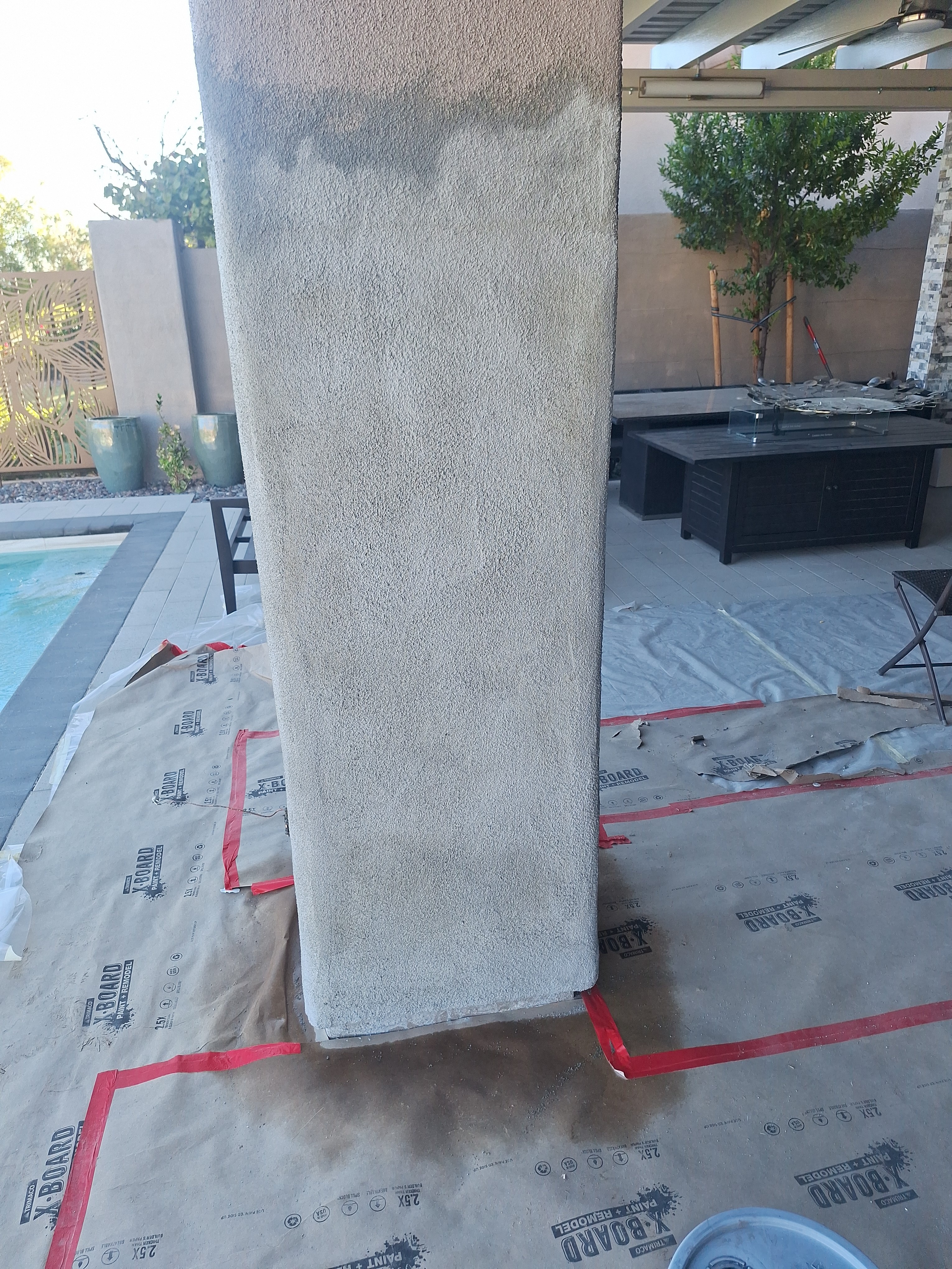 Primary job-site repair detail from a Local Handyman project in Las Vegas related to stucco repair.