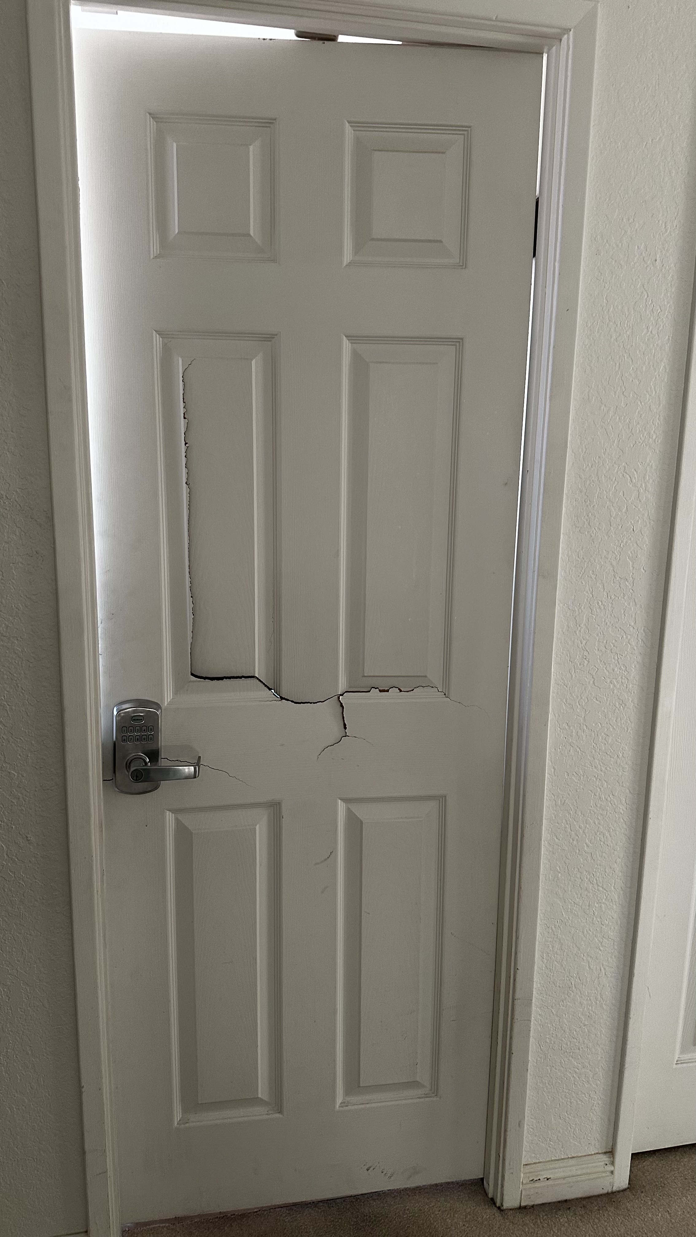 Additional job-site repair detail from a Local Handyman project in Las Vegas related to door repair.