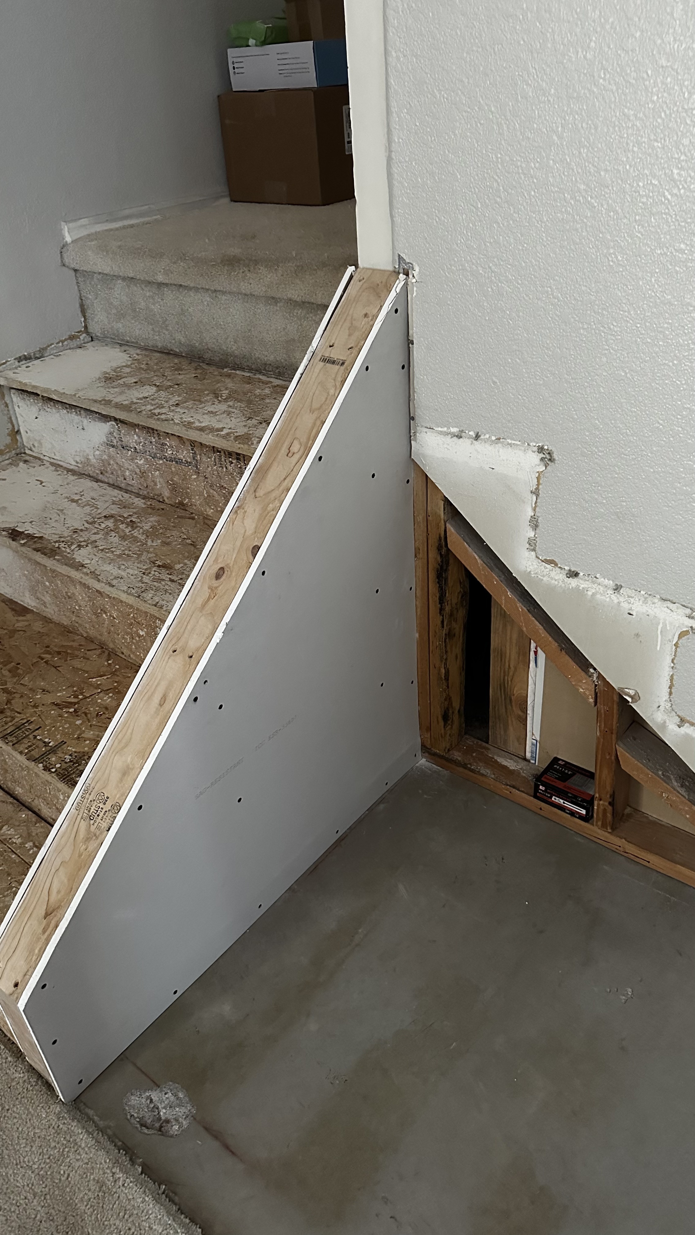 Additional job-site repair detail from a Local Handyman project in Las Vegas related to storm damage repair.