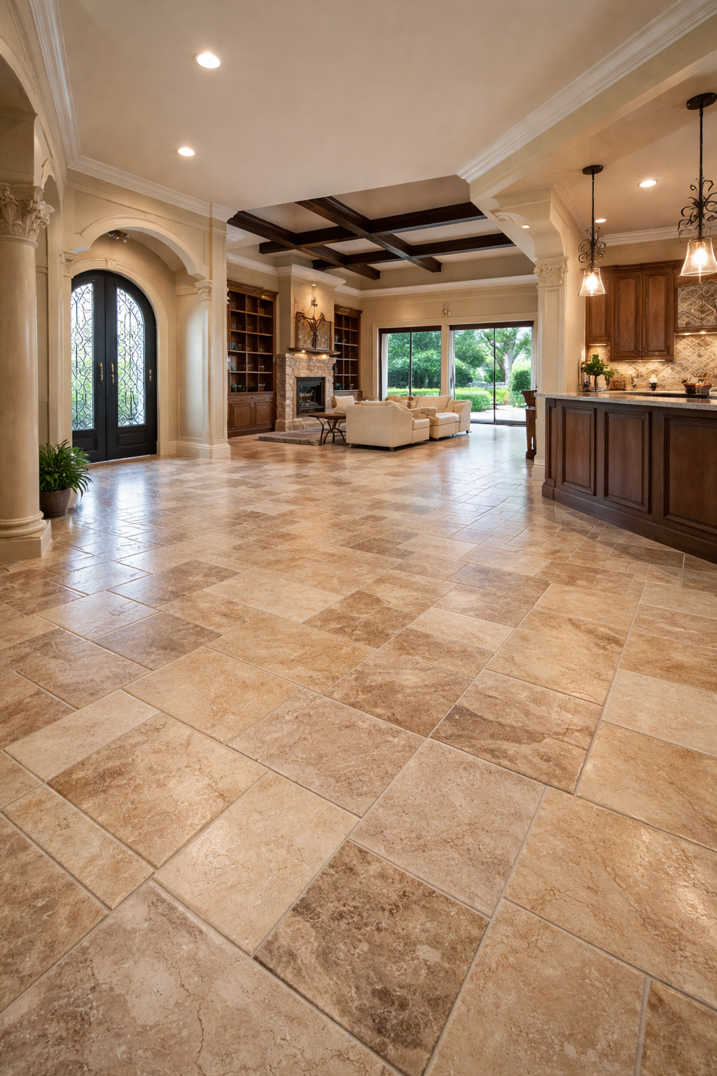 Tile installation