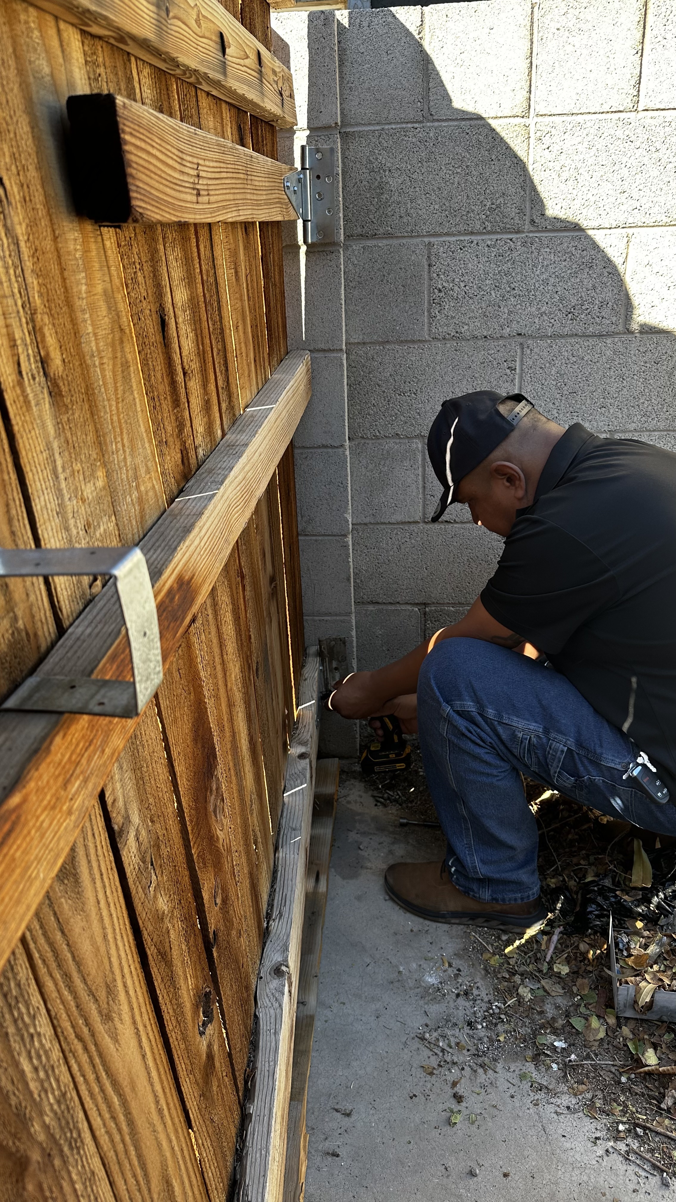 Primary job-site repair detail from a Local Handyman project in Las Vegas related to gate repair.