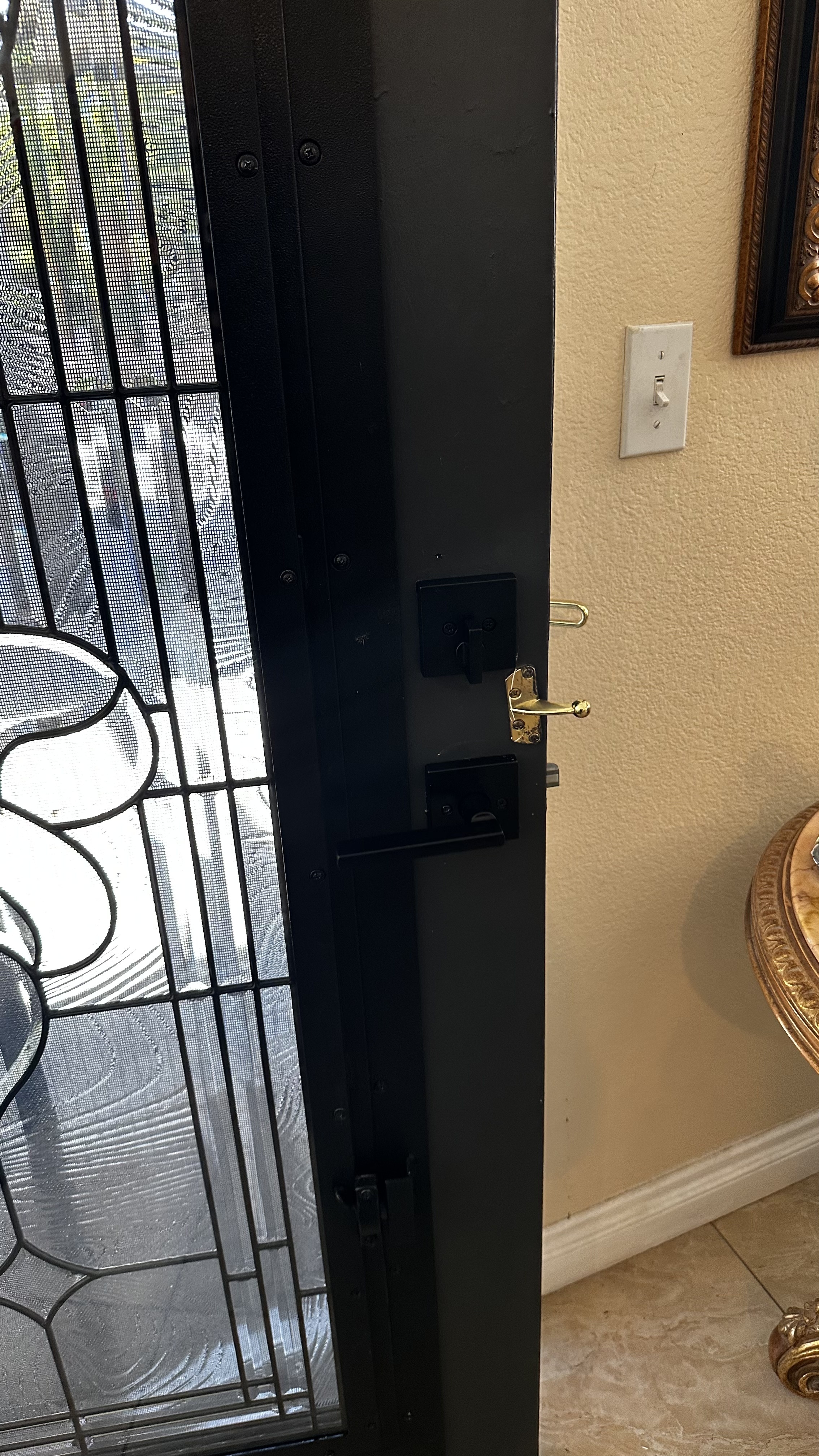 Primary job-site repair detail from a Local Handyman project in Las Vegas related to door repair.