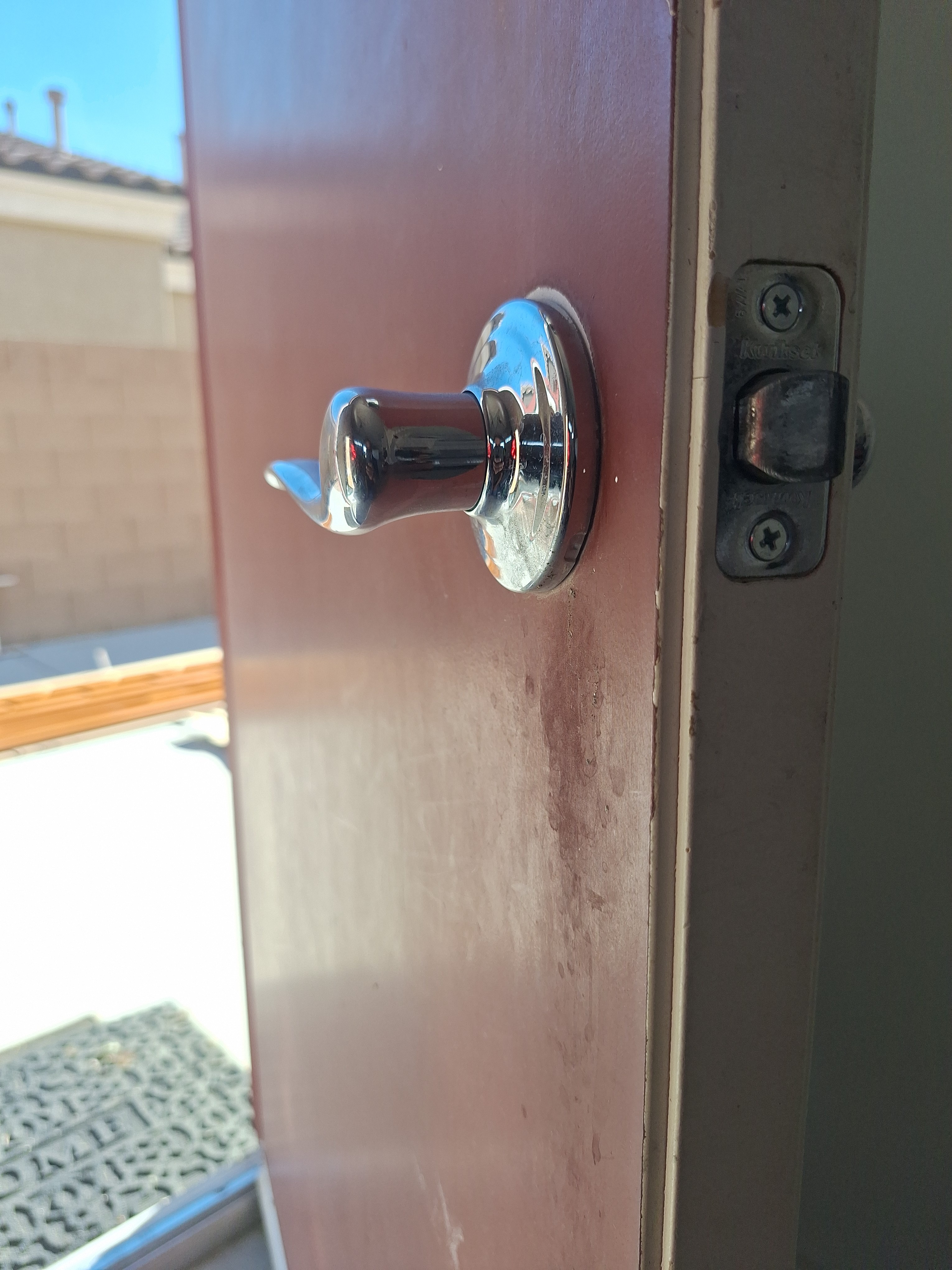 Additional job-site repair detail from a Local Handyman project in Las Vegas related to door repair.