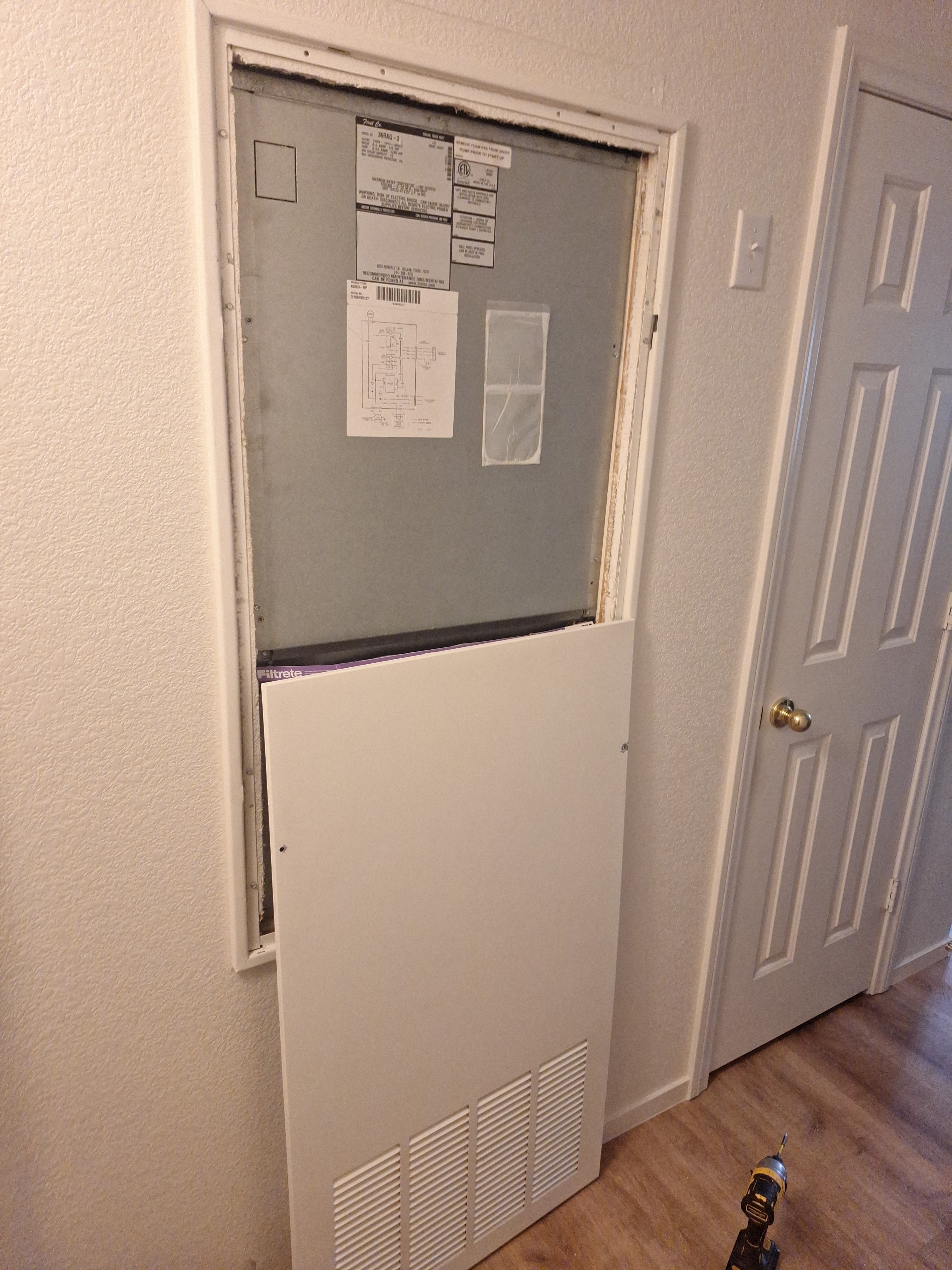 Additional job-site repair detail from a Local Handyman project in Las Vegas related to door repair.