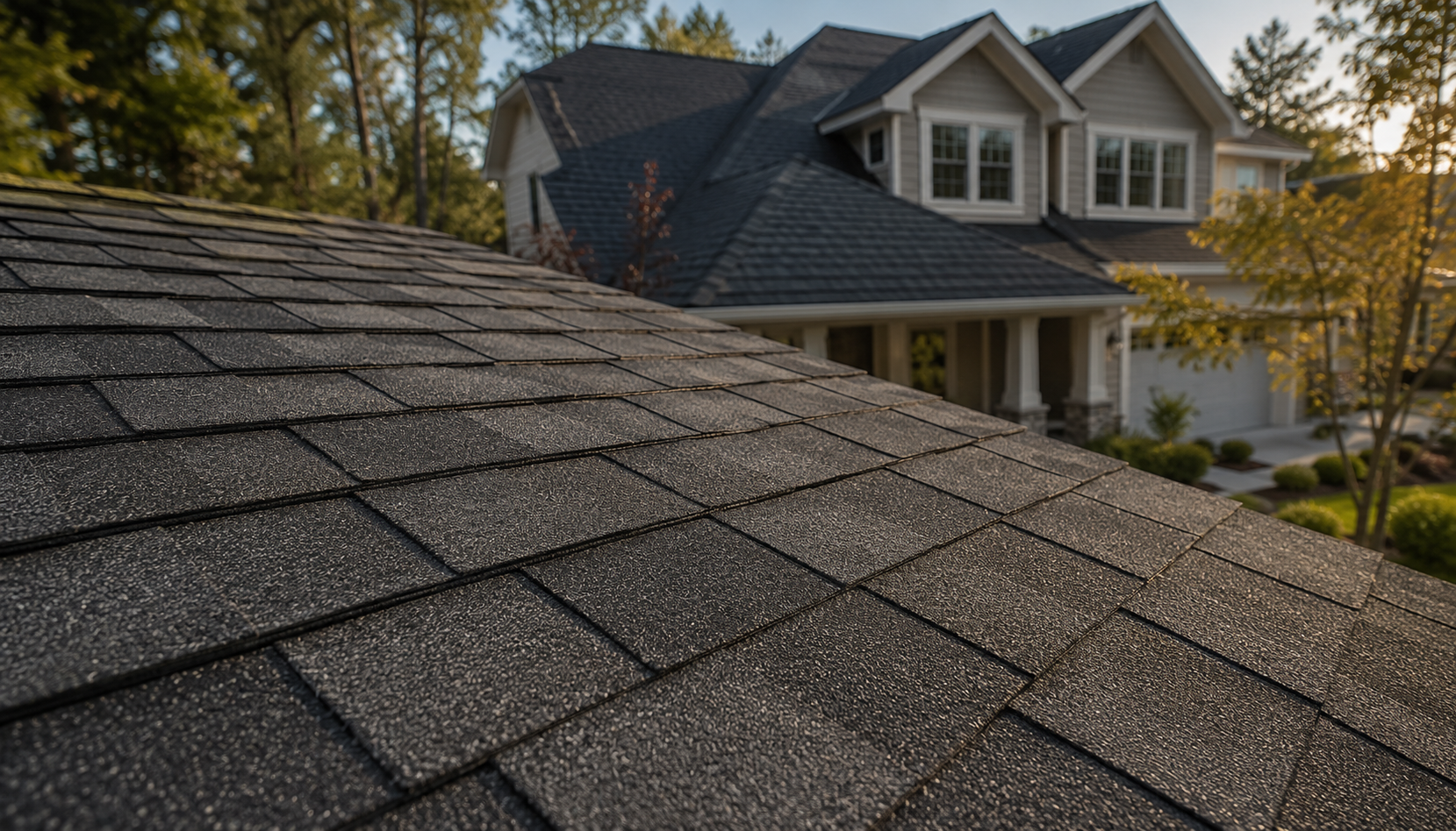Atlas architectural shingles installed on a residential roof