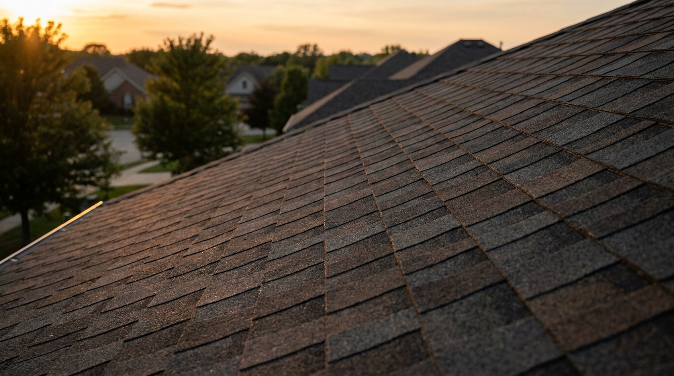 TAMKO Heritage architectural shingles installed on a residential roof