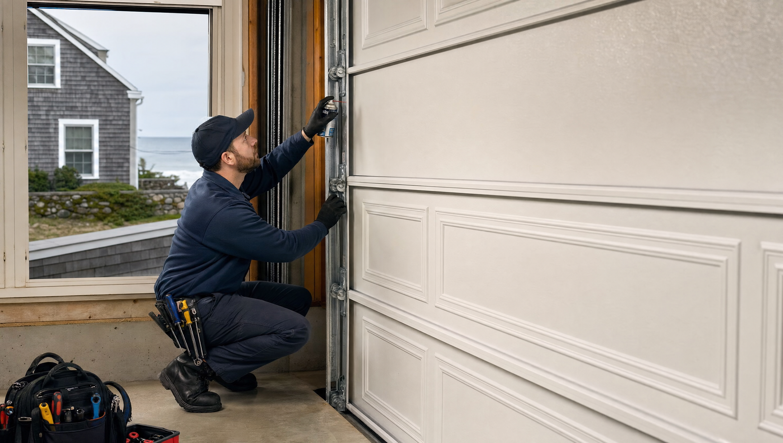 Garage door maintenance and tune-up in Beverly, MA