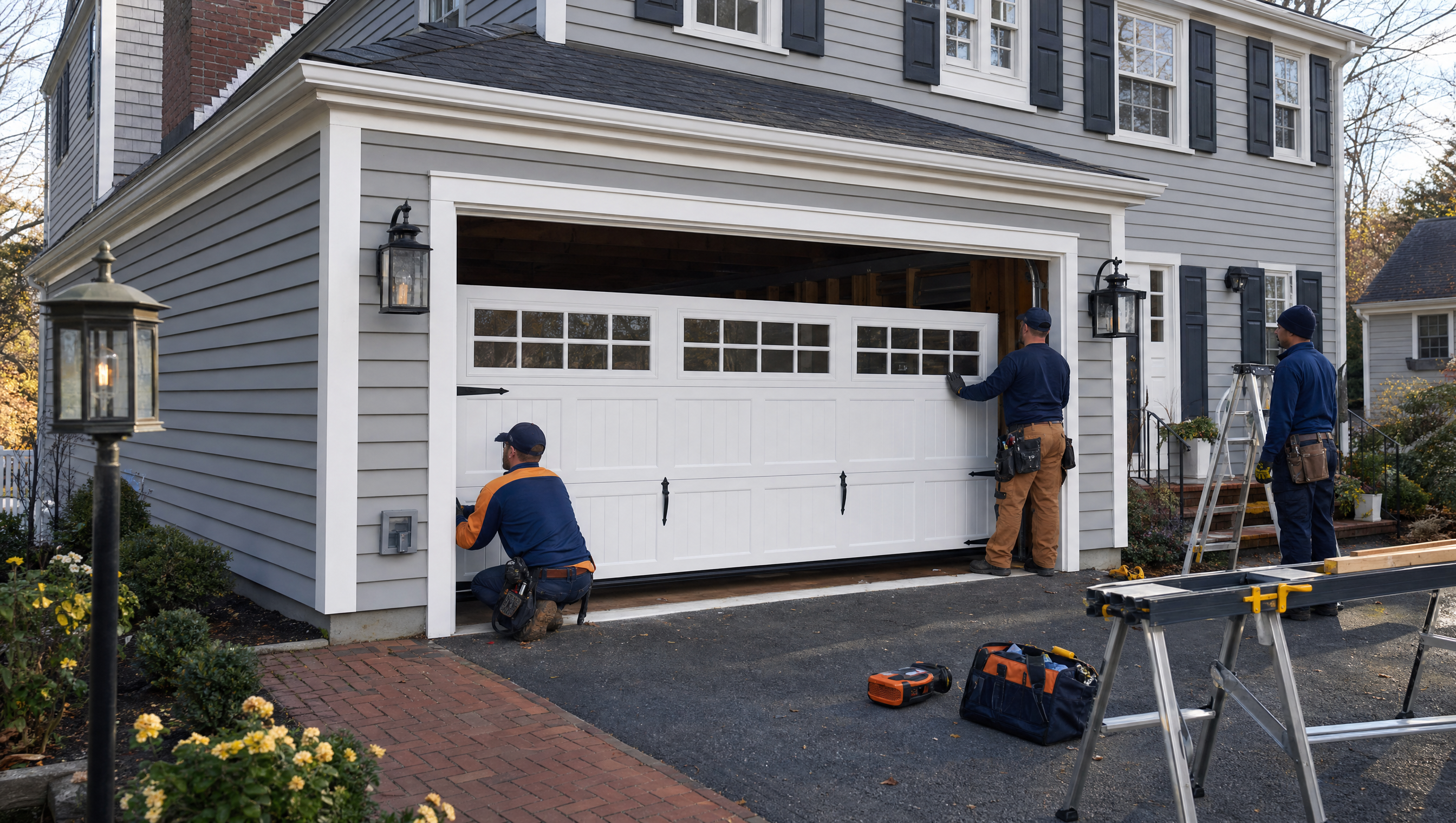 New garage door installation in Haverhill, MA