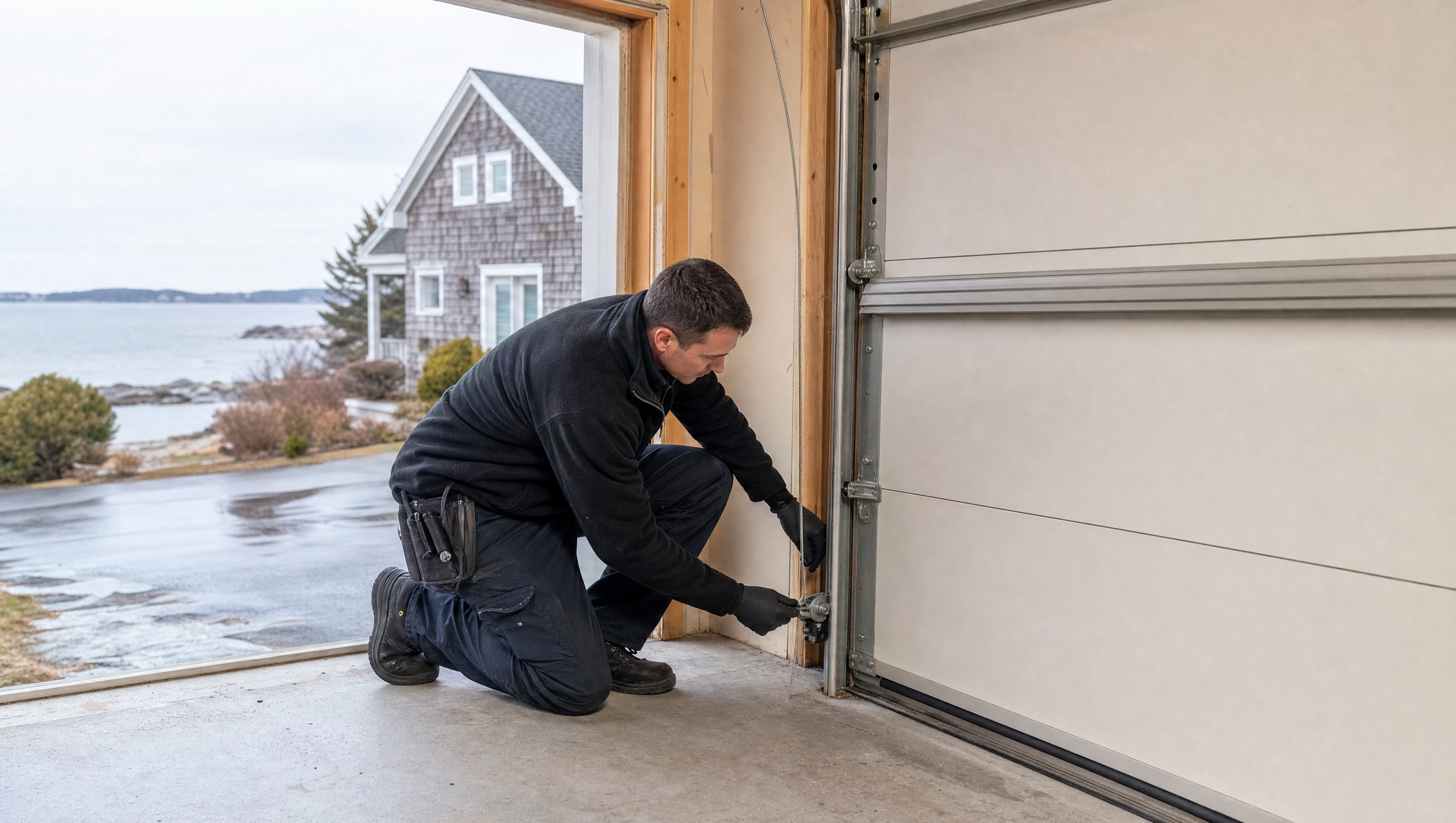 Garage door cable replacement in Beverly, MA