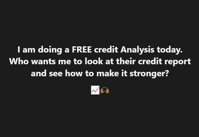 Free credit analysis post