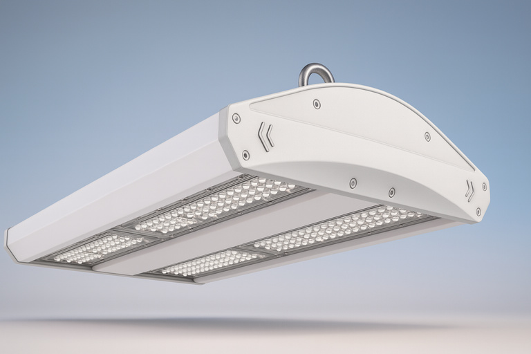 Houston FY-HB Series food processing LED high bay, cleanable NSF style fixture