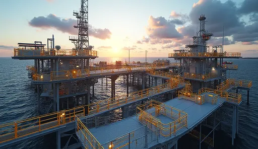 Oil and gas platforms relit with standardized C1D2 linear LEDs for consistent visibility across walkways.