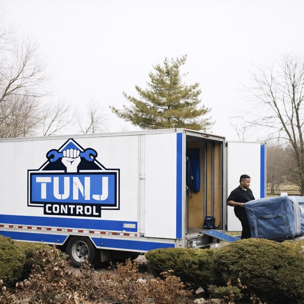 Furniture being carefully disassembled for a move